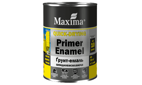 Грунт-емаль ТМ Maxima швидковисихаюча, зелена, 0,75кг