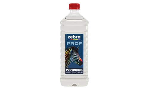 Розчинник Універсальний 0,5 л ZEBRA серія PROF