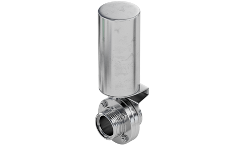 Клапан дисковий G-G DN 50 з пневмоприводом Air/Spring AISI 304/304L, VMQ (Silicone)