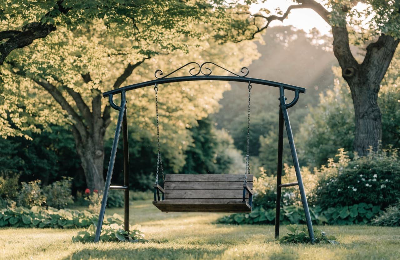 садова гойдалка своїми руками